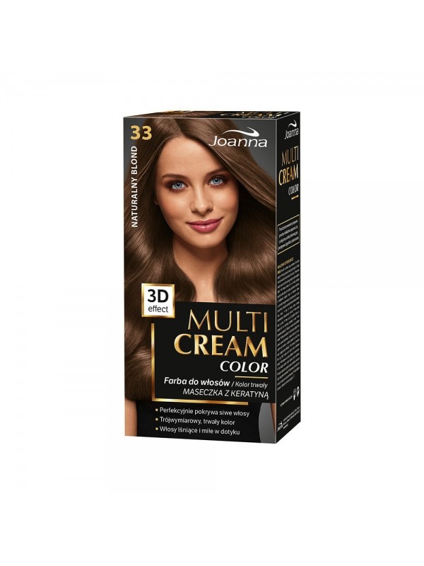 Joanna Multi Cream Color Farba do włosów /33/ Naturalny blond