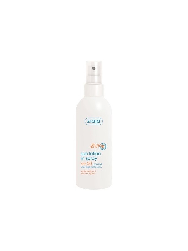 Ziaja Sun Emulsja do opalania nawilżająca wodoodporna SPF50+/ Spray 170 ml