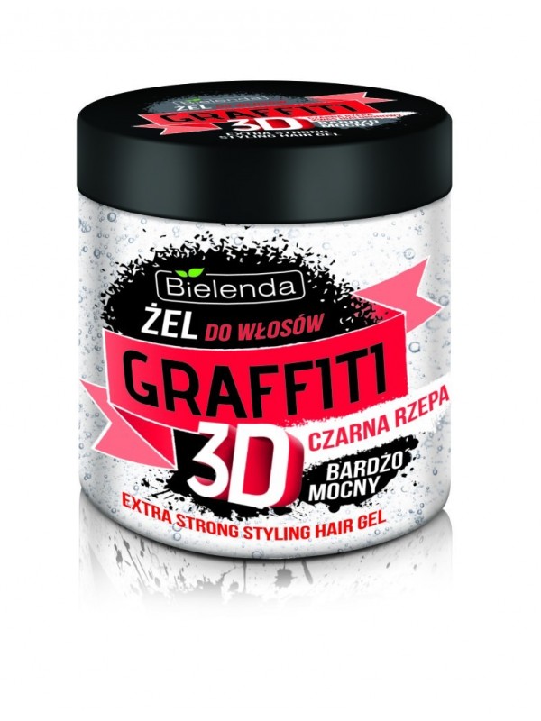 Bielenda Graffiti 3D Żel do włosów z Czarną Rzepą 250 ml