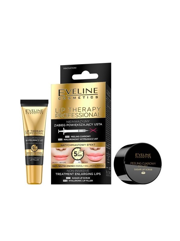 Eveline Lip Therapy Professional Nieinwazyjny Zabieg 2w1 Powiększający usta 12 ml