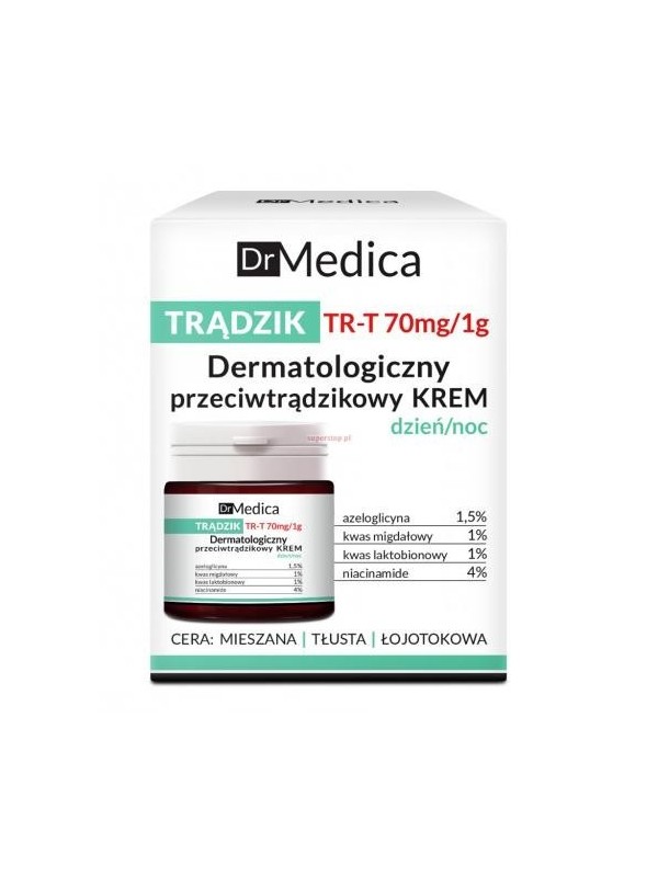 Bielenda Dr Medica Trądzik Dermatologiczny przeciwtrądzikowy Krem dzień/noc 50 ml