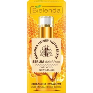 Bielenda Manuka Honey Nutri Elixir живильна та зволожуюча Serum для обличчя день/ніч 30 мл