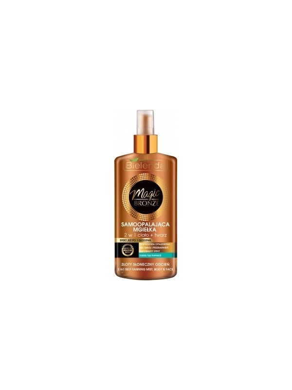 Bielenda MAGIC BRONZE 2w1 Samoopalająca mgiełka do twarzy i ciała 150 ml