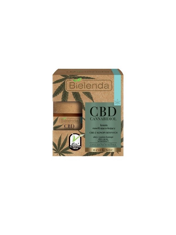 Bielenda CBD Cannabidiol Krem nawilżająco-kojący z CBD z konopi siewnych cera sucha / wrażliwa 50ml