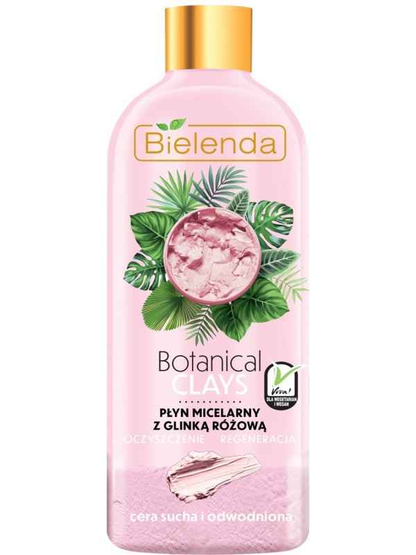 Bielenda Botanical Clays wegański Płyn micelarny z glinką różową 500 ml