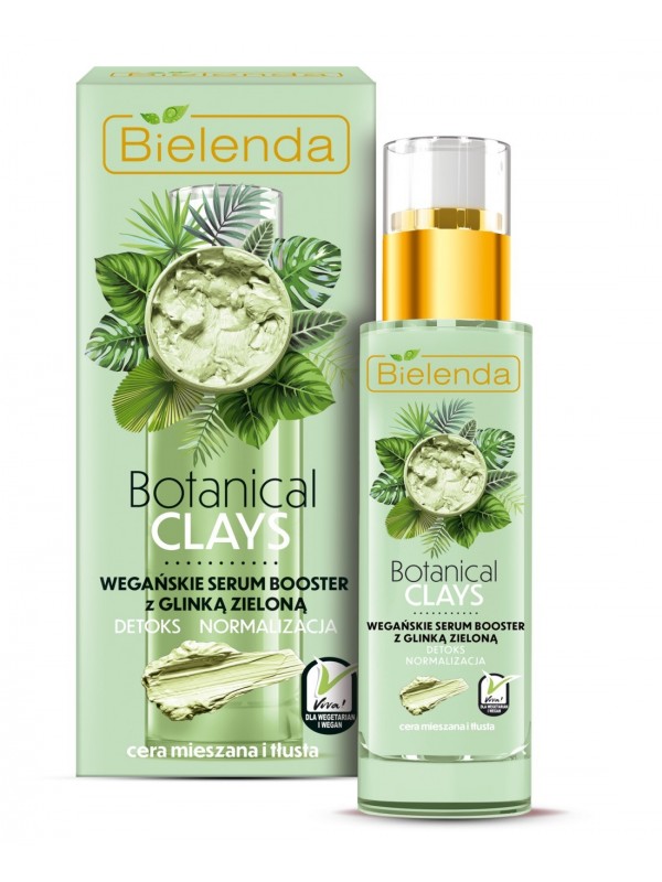 Bielenda Botanical Clays wegańske Serum do twarzy z glinka zieloną 30 ml