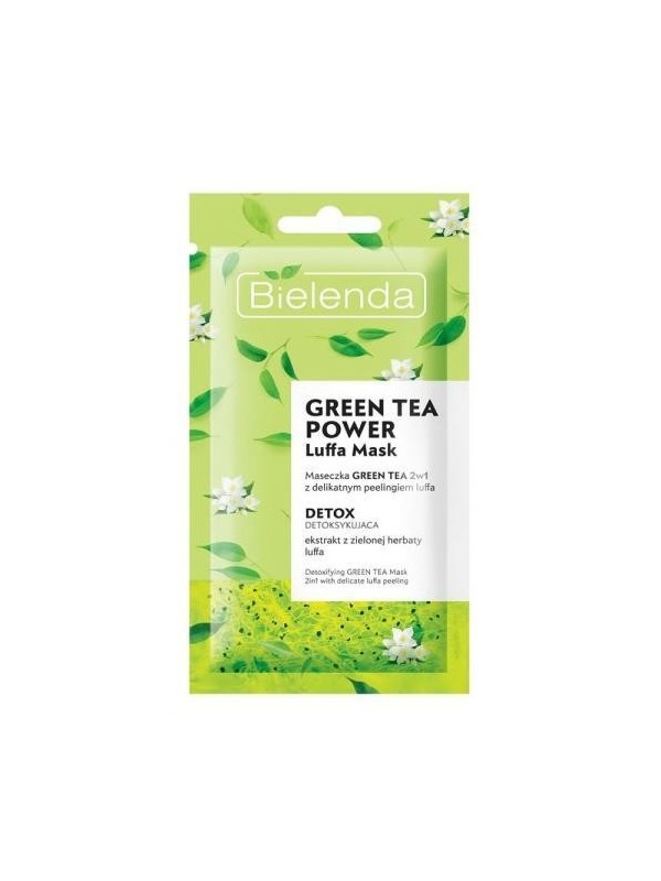 Bielenda GREEN TEA POWER Maska do twarzy 2w1 detoksykująca 8 g