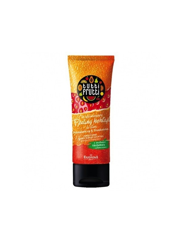 Farmona Tutti Frutti Peeling do dłoni wygładzający Pomarańcza i Truskawka 75 ml