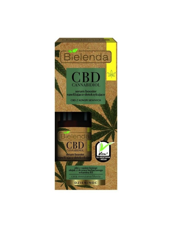 Bielenda CBD Cannabidiol Serum booster nawilżająco-detoksykujący do cery mieszanej/tłustej 15 ml