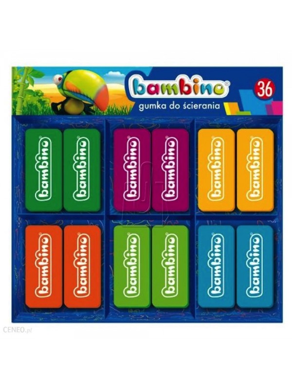 BAMBINO Gumki do scierania dysplay 36 sztuk