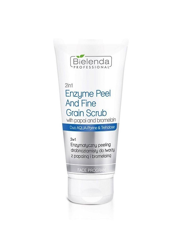 Bielenda Professional Aqua Porin UE Peeling do twarzy enzymatyczny z papainą i bromelainą 150 g