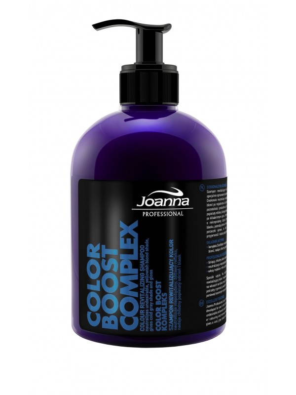 Joanna Professional COLOR BOOST KOMPLEKS Szampon do włosów rewitalizujący kolor popielaty 500 ml