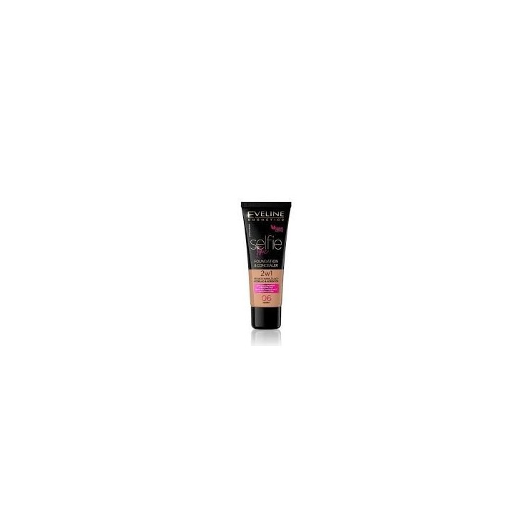 Eveline Selfie Time 2-in-1 Covering and Moisturizing Foundation /06/ Honey 30 ml