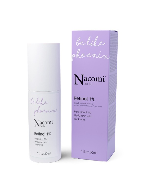 Nacomi Next Level Serum do twarzy na noc z czystym Retinolem 1% 30 ml