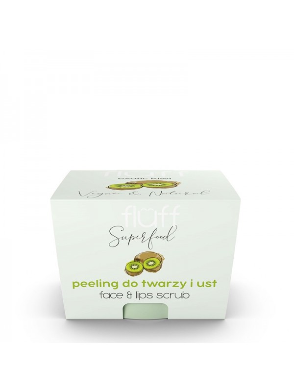 Fluff Peeling do twarzy i ust Kiwi 80 ml