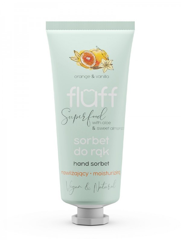 Fluff Sorbet do rąk Nawilżający Pomarańcza i Vanilla 50 ml