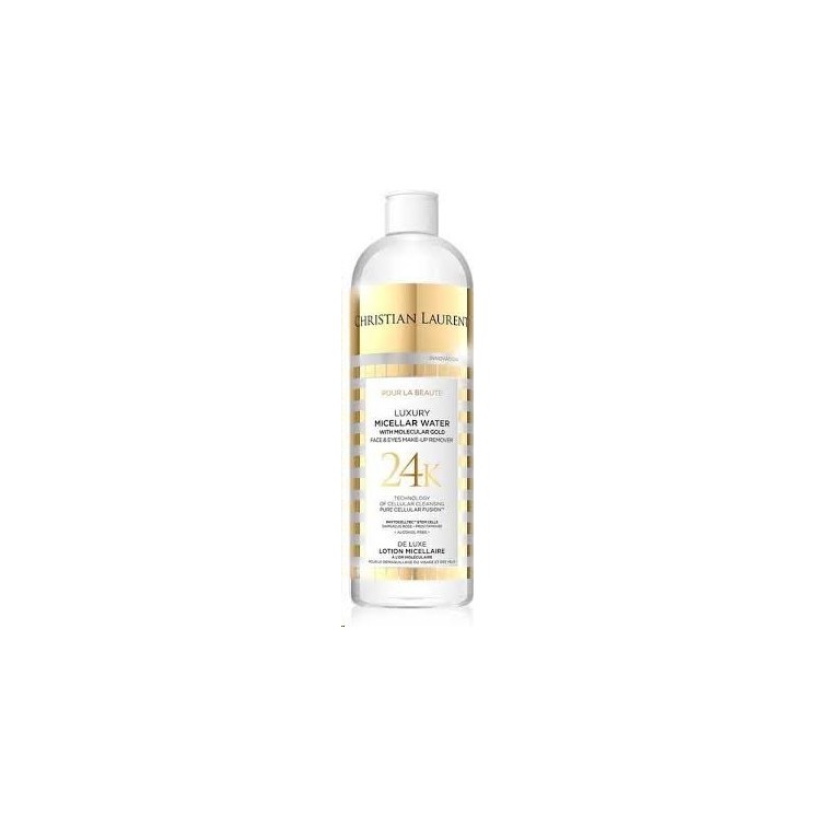 Christian Laurent Luxurious Micellar Water with Colloidal Gold for Face and Eye Makeup Removal 24K 500 ml