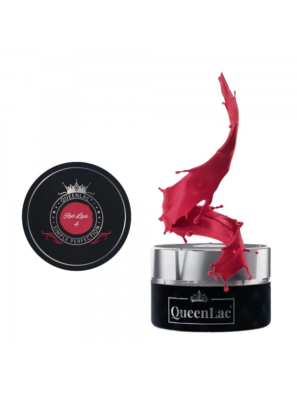 QueenLac Lakier UV do paznokci /04/ Red Lips 5 ml