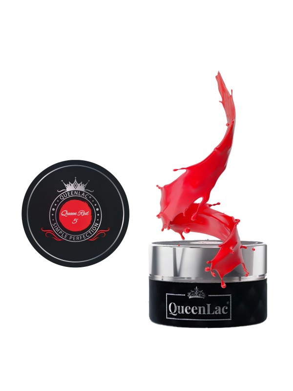 QueenLac Lakier UV do paznokci /05/ Queen Red 5 ml