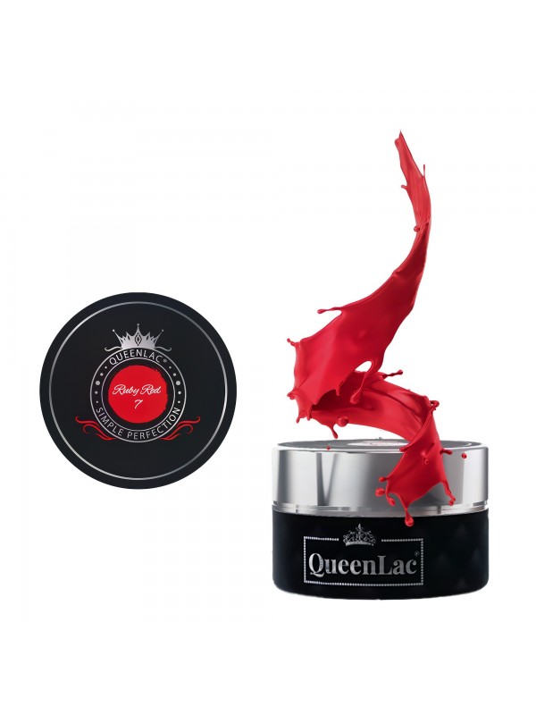 QueenLac Lakier UV do paznokci /07/ Ruby Red 5 ml