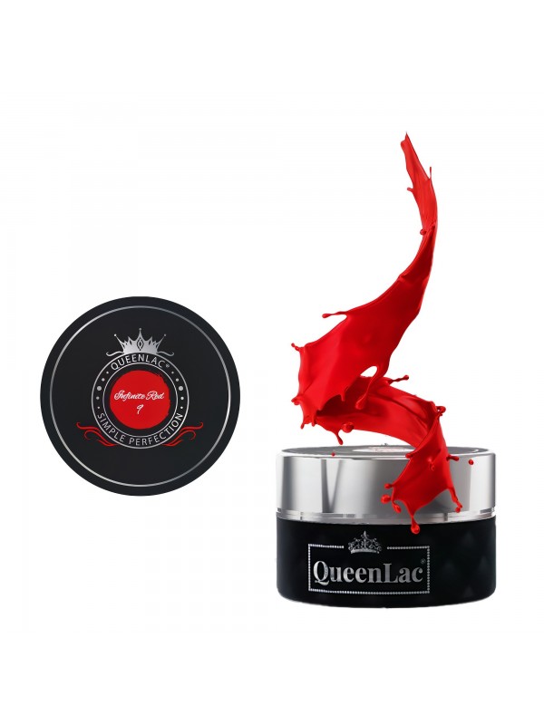 QueenLac Lakier UV do paznokci /09/ Infinite Red 5 ml