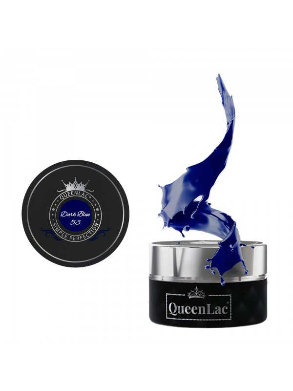 QueenLac Lakier UV do paznokci /53/ Dark Blue 5 ml