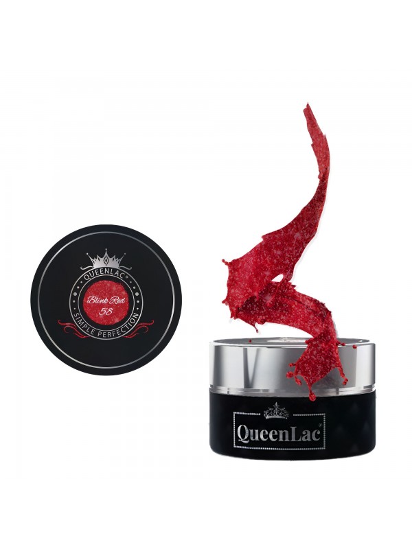 QueenLac Lakier UV do paznokci /58/ Blink Red 5 ml