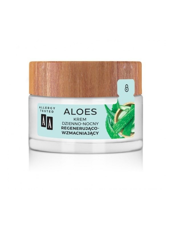 AA Aloes 100% aloe vera extract Krem do twarzy dzienno-nocny regenerująco-wzmacniający 50 ml