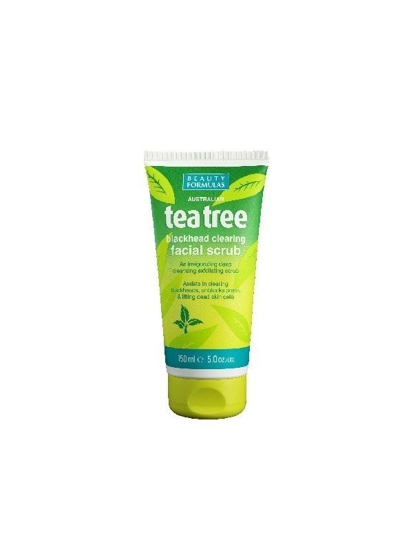 Beauty Formulas Tea Tree Peeling do twarzy oczyszczający 150 ml