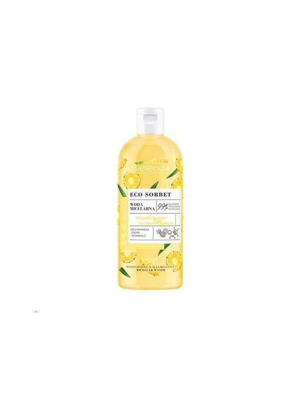 Bielenda ECO SORBET Woda micelarna nawilżająco-rozświetlająca Ananas 500 ml