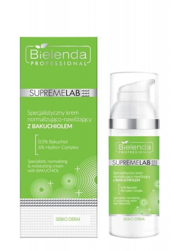 Bielenda Professional SUPREMELAB Sebio Derm Krem specjalistyczny normalizująco-nawilżający z Bakuchiolem 50 ml