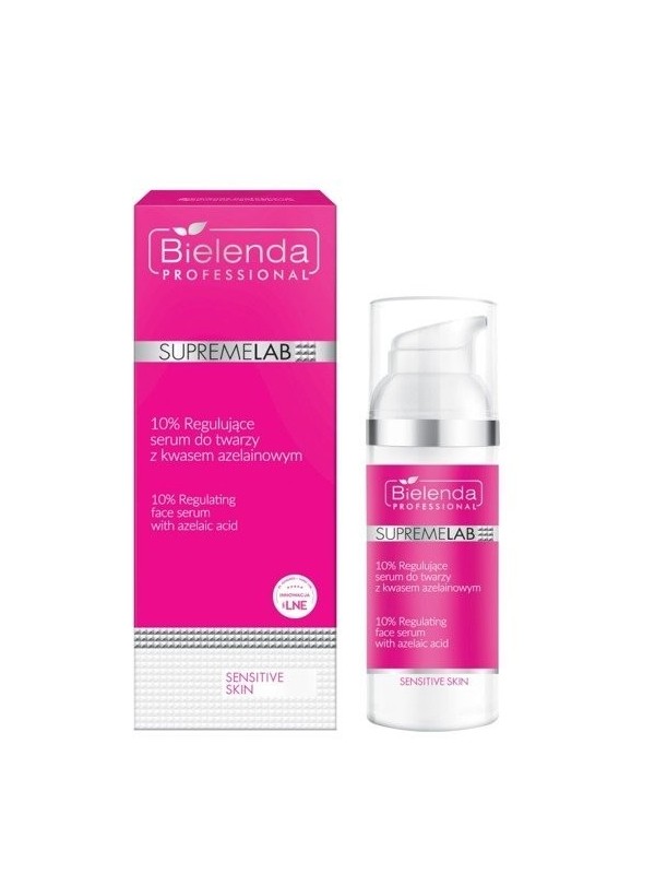 Bielenda Professional SUPREMELAB Sensitive Skin Serum do twarzy regulujące z kwasem azelainowym 10% 50 ml