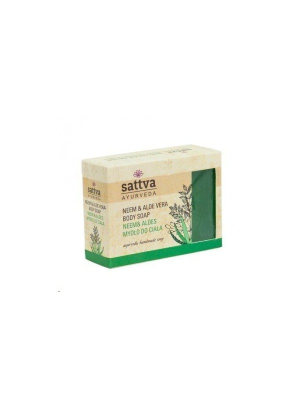 Sattva Ayurveda Mydło do ciała Neem & Aloes 125 g