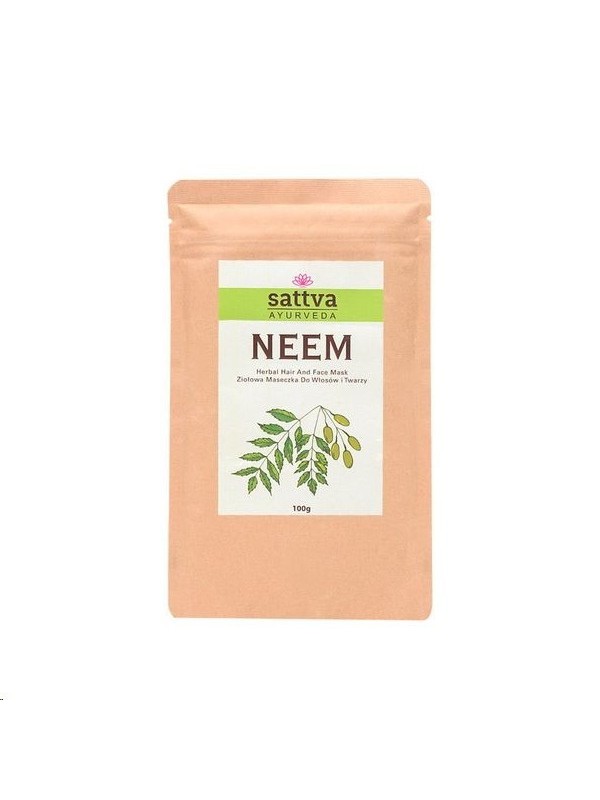 Sattva Ayurveda NEEM Ziołowa Maseczka do włosów 100 g