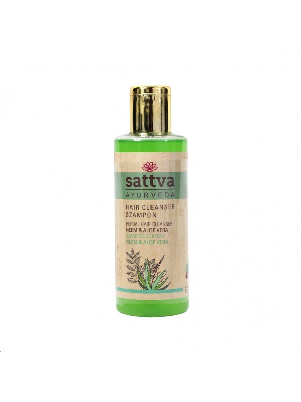 Sattva Ayurveda Szampon ziołowy Neem & Aloe Vera 210 ml