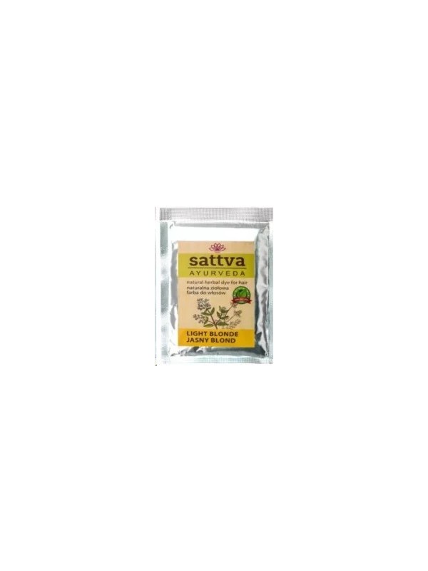 Sattva Ayurveda Naturalna ziołowa Farba do włosów Jasny Blond 10 g