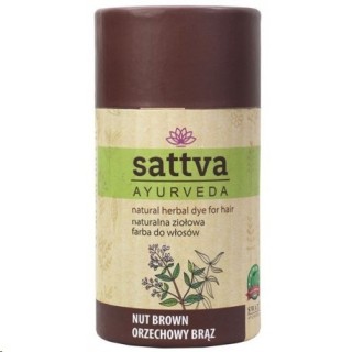 Sattva Ayurveda Natural Herbal Hair Farba Nut Brown 150 г