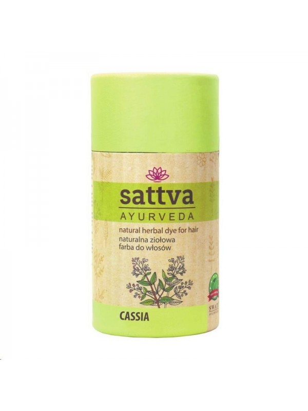 Sattva Ayurveda Naturalna ziołowa Farba do włosów Cassia 150 g