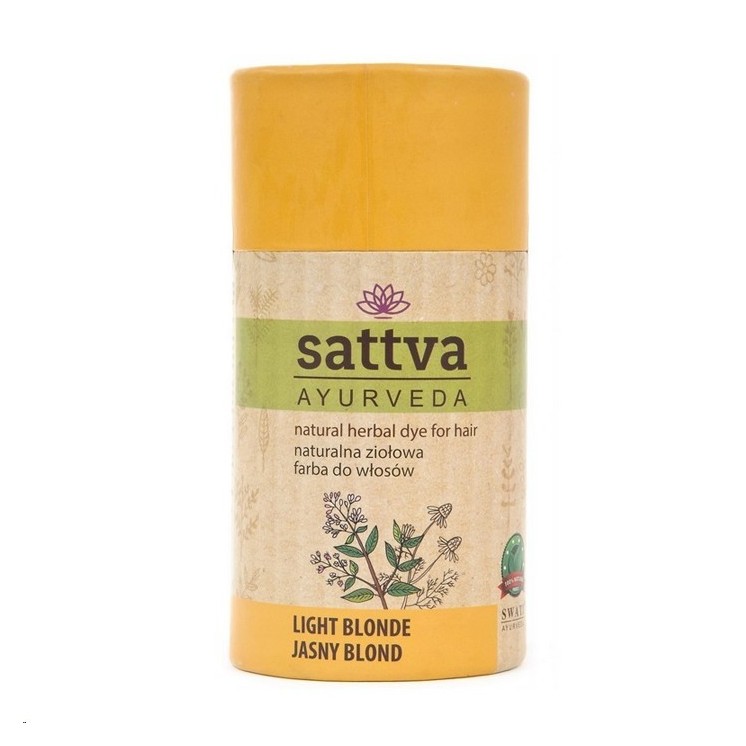 Sattva Ayurveda Natural herbal Фарба для волосся Світло Blond 150 г