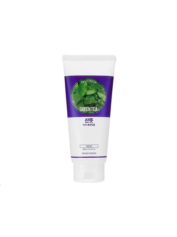 Holika Holika Daily Fresh Green Tea - Pianka do mycia twarzy oczyszczająca z ekstraktem z Zielonej Herbaty 150 ml