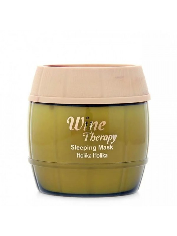 Holika Holika White Wine Therapy Sleeping Mask Maseczka do twarzy z ekstraktem z Wina oraz ograniczne ekstrakty z rośl