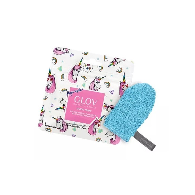 Рукавичка для зняття макіяжу GLOV Quick Treat Bouncy Blue 1 шт