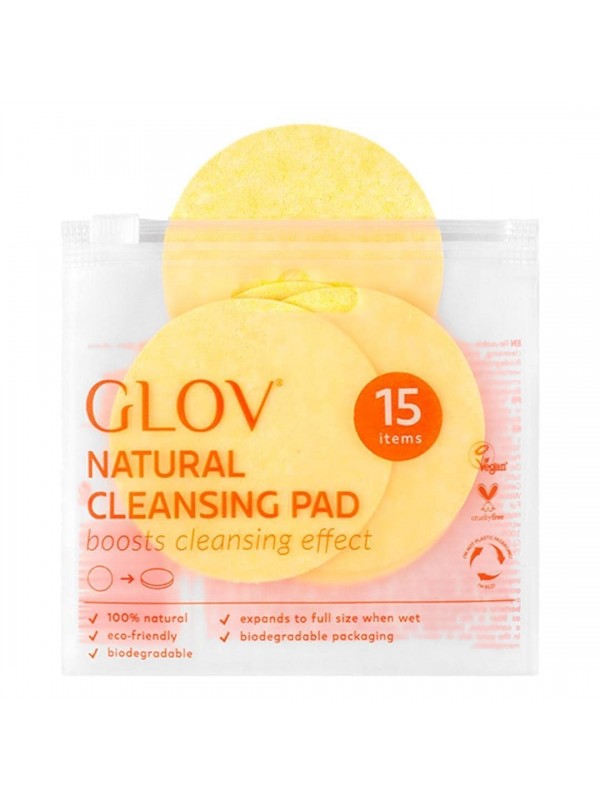 GLOV Natural Cleansing Biodegradowalne Płatki oczyszczające 15 sztuk