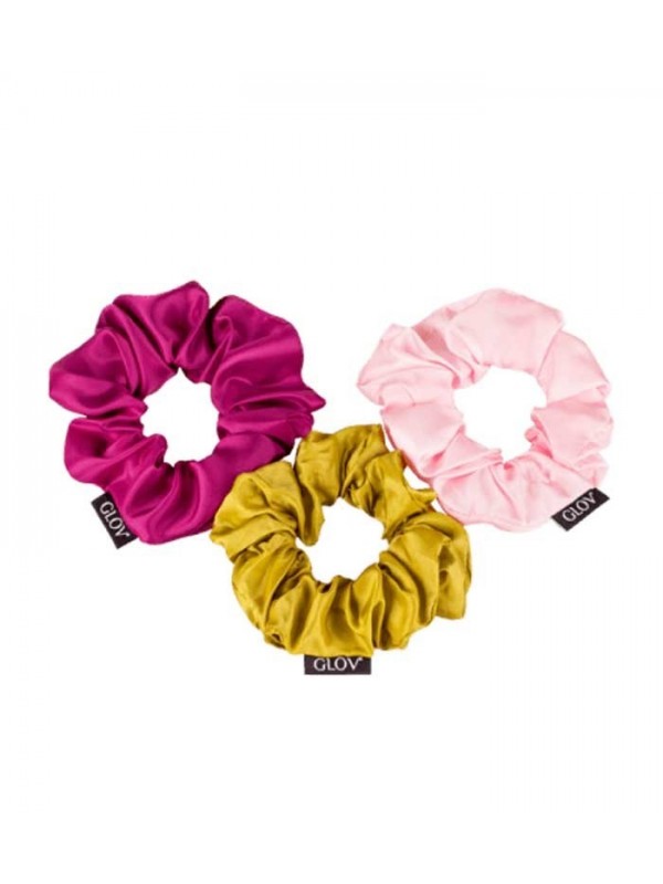 GLOV Scrunchie Pink Gumki do włosów 3-pak