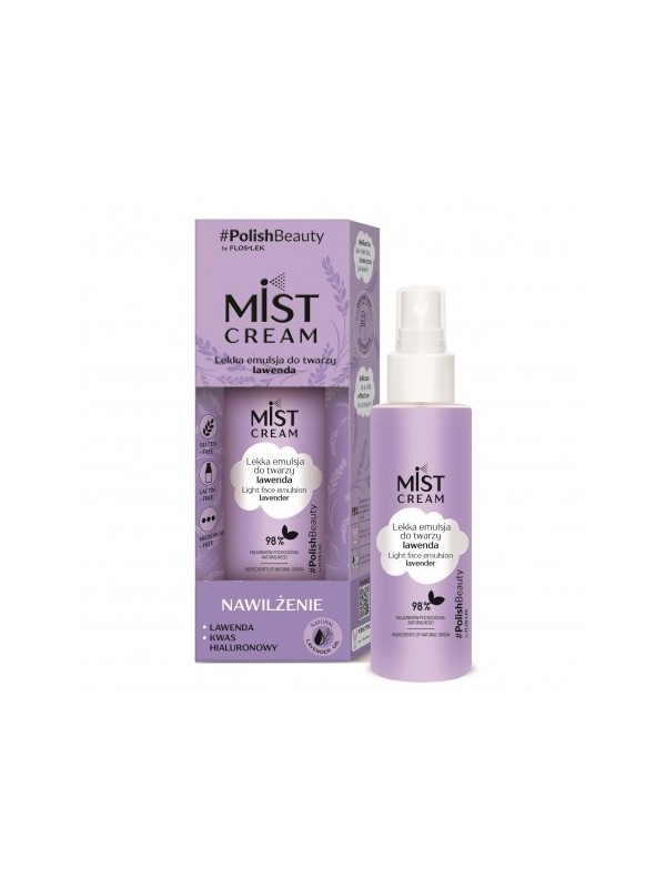 Floslek MIST CREAM lekka Emulsja do twarzy Lawenda 110 ml