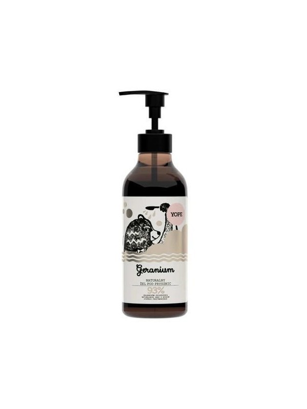 YOPE Żel pod prysznic Geranium 400 ml