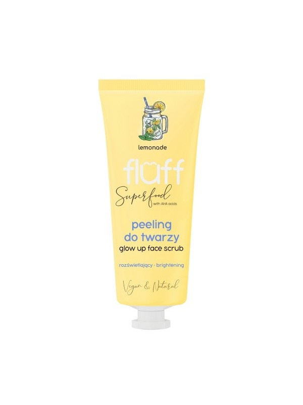 Fluff Peeling do twarzy rozświetlający Lemoniada 75 ml