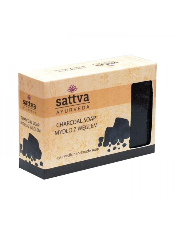 Sattva Ayurveda Mydło do ciała z Węglem 125 g