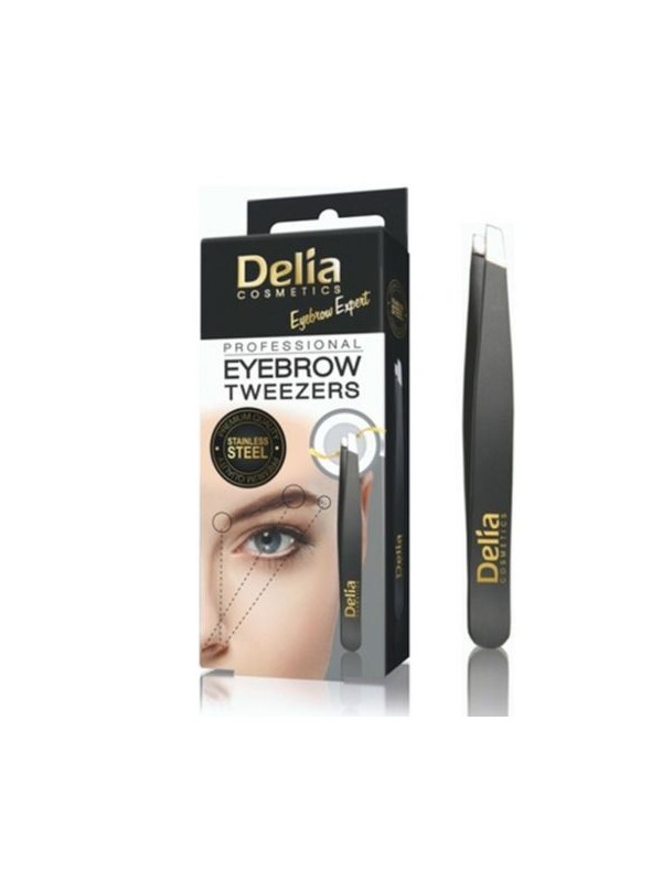 Delia Eyebrow Expert Pęseta czarna 1 sztuka