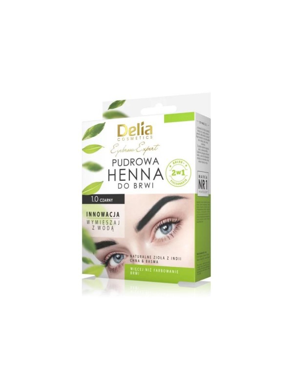 Delia Henna do brwi pudrowa 1.0 Czarna 4 g